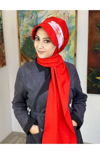 Pomegranate Color Ready to Wear Turban 527OCKTBRT-01