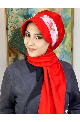 Pomegranate Color Ready to Wear Turban 527OCKTBRT-01