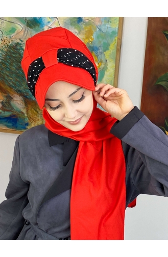 Vermilion Ready to Wear Turban 527OCKTBRT-03