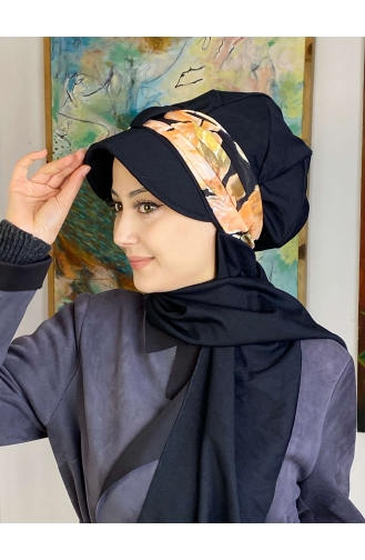 Schwarz Praktischer Turban 827OCKTBRT-03