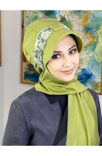 Pistachio Green Ready to wear Turban 327OCKTBRT-01