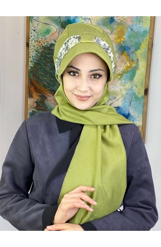 Pistachio Green Ready to wear Turban 327OCKTBRT-01