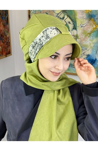 Pistachio Green Ready to wear Turban 327OCKTBRT-01