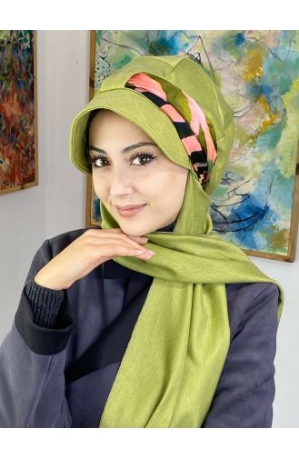 Pistachio Green Ready to Wear Turban 327OCKTBRT-02