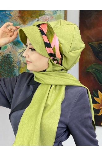 Pistachio Green Ready to Wear Turban 327OCKTBRT-02