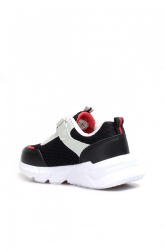 Red Children`s Shoes 991XA1226.SIYAH KIRMIZI BUZ