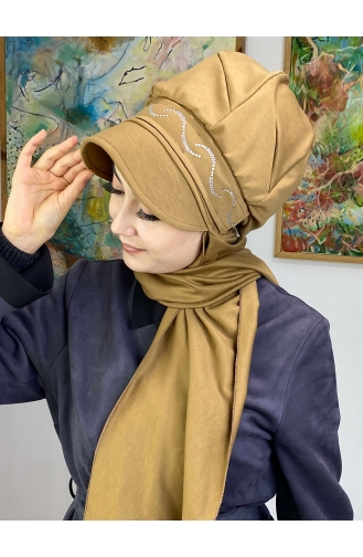 Milk Coffee Ready to Wear Turban 2TŞŞAP27OCK-01