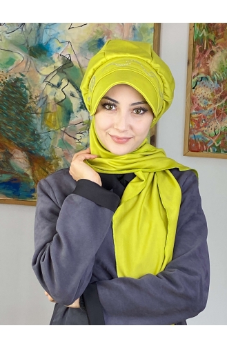 Light Green Ready to wear Turban 2TŞŞAP27OCK-02