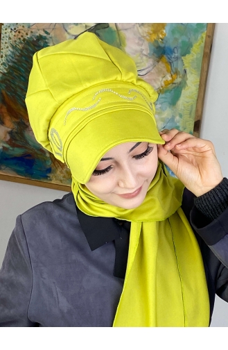 Hellpistaziengrün Praktischer Turban 2TŞŞAP27OCK-02