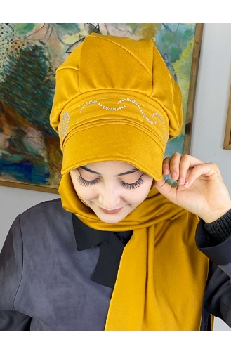 Mustard Ready to wear Turban 2TŞŞAP27OCK-03