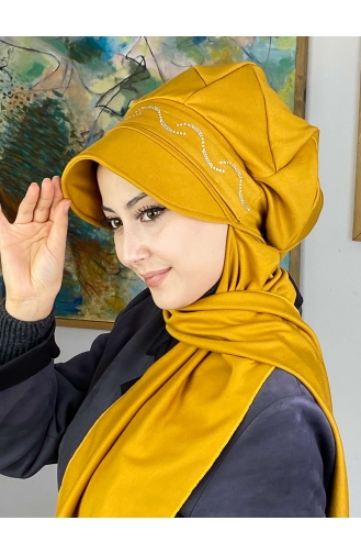 Mustard Ready to Wear Turban 2TŞŞAP27OCK-03