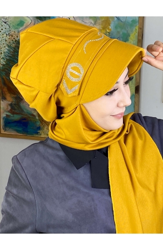 Mustard Ready to wear Turban 2TŞŞAP27OCK-03