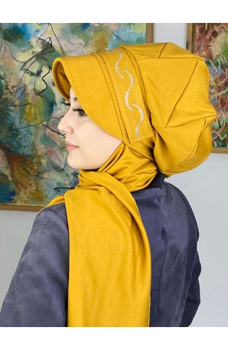 Mustard Ready to wear Turban 2TŞŞAP27OCK-03