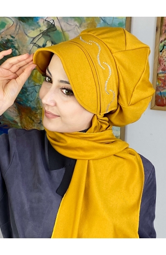 Mustard Ready to Wear Turban 2TŞŞAP27OCK-03