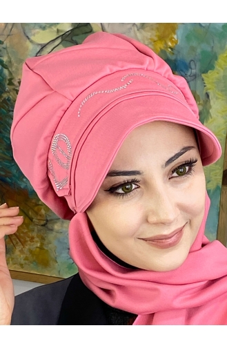 Pink Ready to Wear Turban 2TŞŞAP27OCK-07