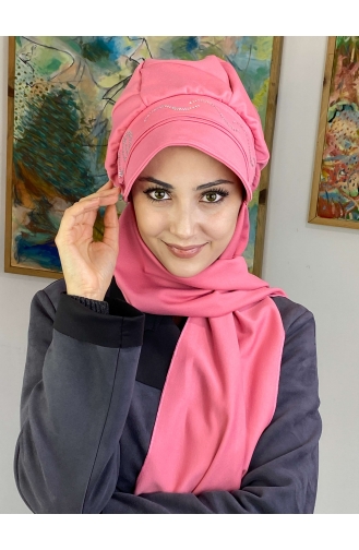 Pink Ready to Wear Turban 2TŞŞAP27OCK-07