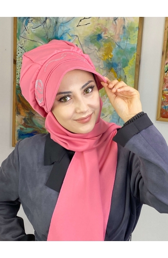 Pink Ready to Wear Turban 2TŞŞAP27OCK-07
