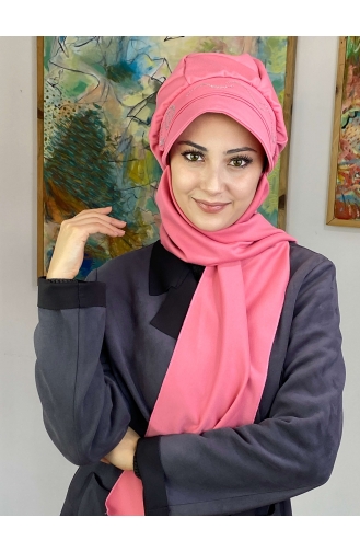Pink Ready to Wear Turban 2TŞŞAP27OCK-07