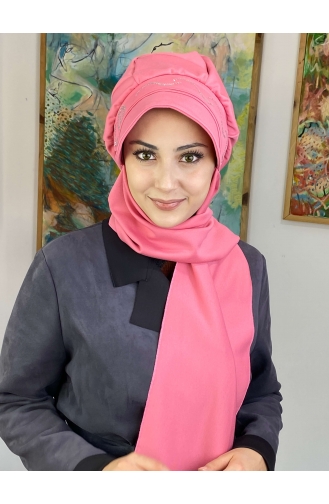 Pink Ready to Wear Turban 2TŞŞAP27OCK-07