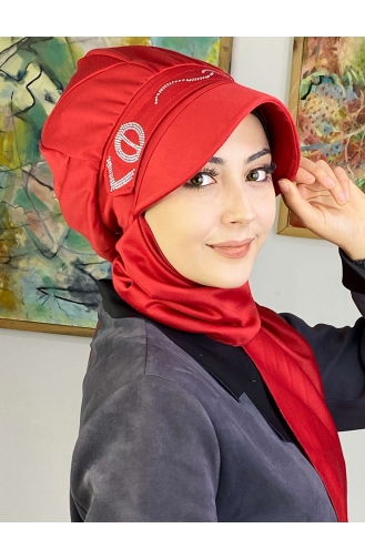 Red Ready to wear Turban 2TŞŞAP27OCK-08