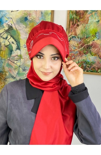 Red Ready to Wear Turban 2TŞŞAP27OCK-08