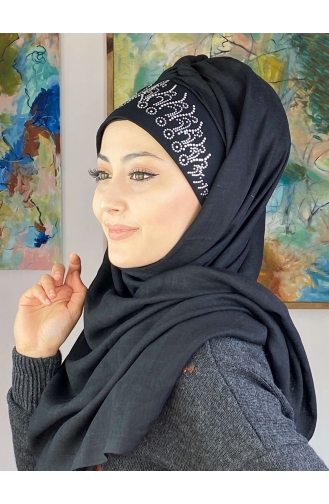 على استعداد لارتداء التوربان أسود 01HZŞL260122-01