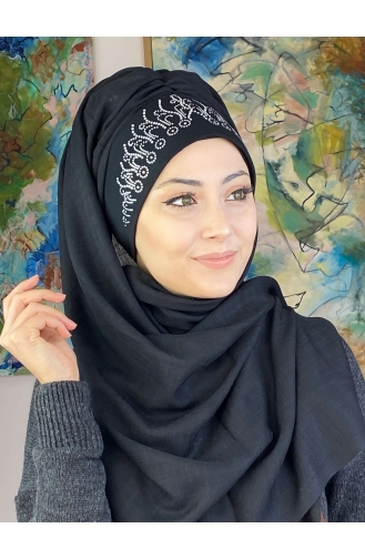 على استعداد لارتداء التوربان أسود 01HZŞL260122-01