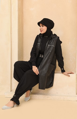 Schwarz Hijab Badeanzug 228399-01