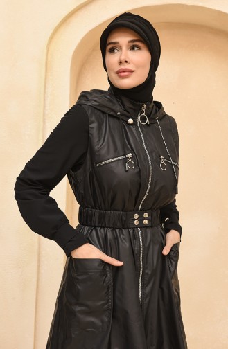 Schwarz Hijab Badeanzug 228399-01