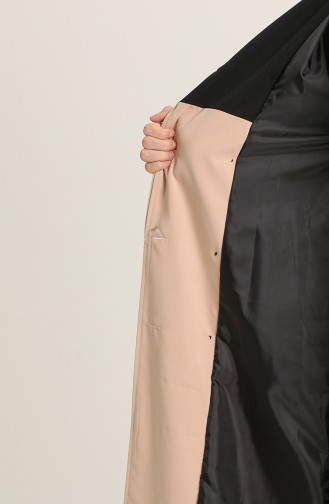 Beige Trench Coats Models 1121-01