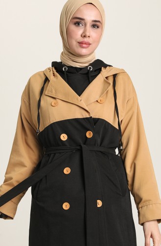 Camel Trench Coats Models 1121-01