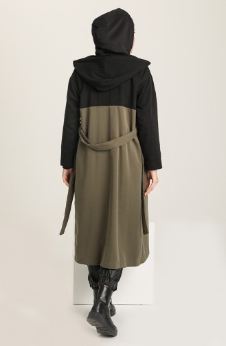 Khaki Trench Coats Models 1121-02