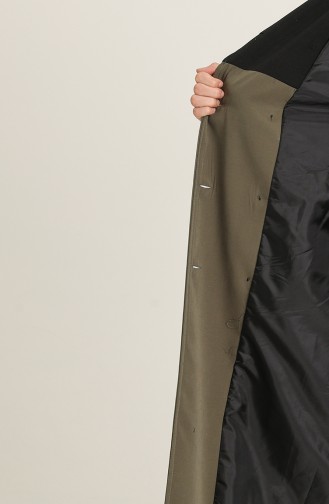 Khaki Trench Coats Models 1121-02
