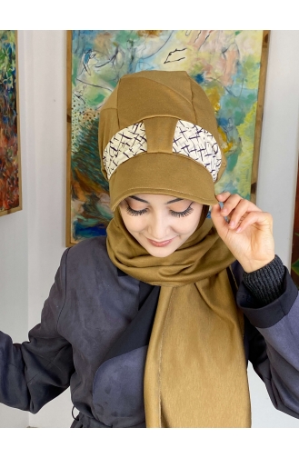Milk Coffee Ready to Wear Turban 1727OCKTBRT-01