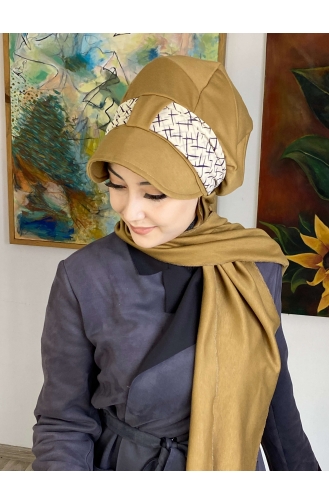 Milk Coffee Ready to Wear Turban 1727OCKTBRT-01
