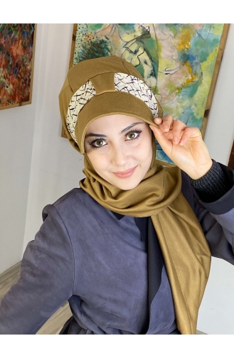 Milk Coffee Ready to Wear Turban 1727OCKTBRT-01
