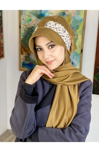 Milk Coffee Ready to Wear Turban 1727OCKTBRT-01