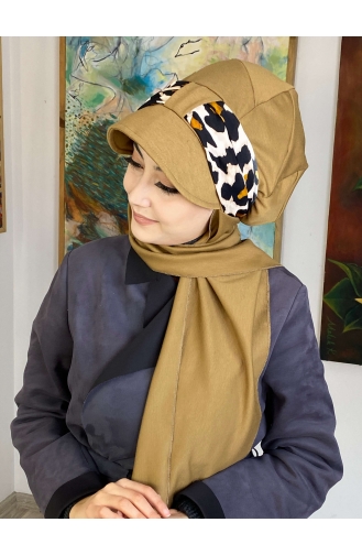 Milk Coffee Ready to Wear Turban 1727OCKTBRT-02