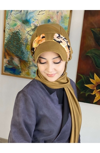 Milk Coffee Ready to Wear Turban 1727OCKTBRT-03