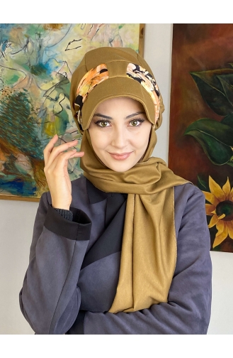 Milk Coffee Ready to Wear Turban 1727OCKTBRT-03