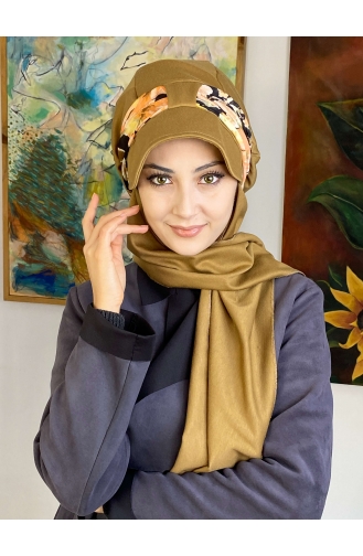 Milk Coffee Ready to Wear Turban 1727OCKTBRT-03