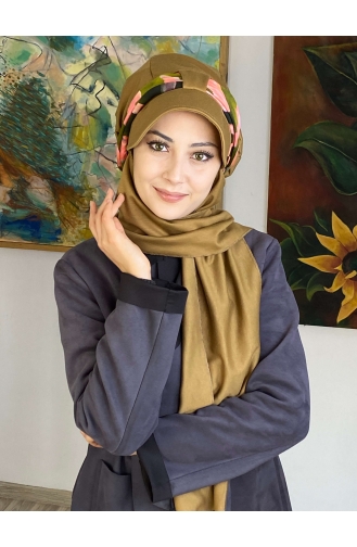 Milk Coffee Ready to Wear Turban 1727OCKTBRT-05