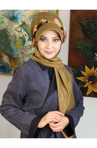 Milk Coffee Ready to Wear Turban 1727OCKTBRT-05