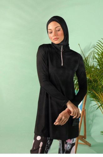 Schwarz Hijab Badeanzug 1922