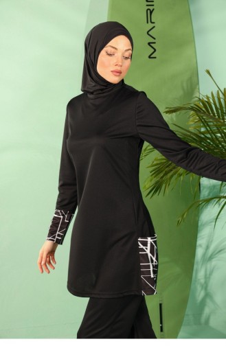 Black Swimsuit Hijab 1939
