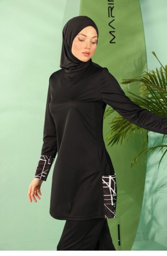 Maillot de Bain Hijab Noir 1939