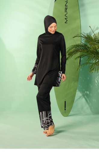 Maillot de Bain Hijab Noir 1939