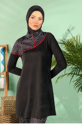 Maillot de Bain Hijab Noir 1942