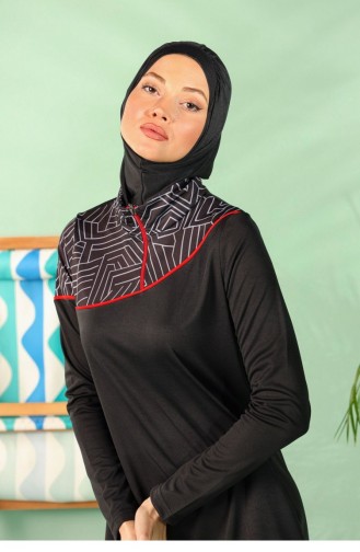 Maillot de Bain Hijab Noir 1942