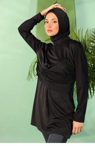 Schwarz Hijab Badeanzug 1943